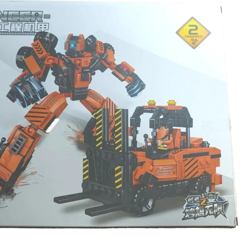 New Engineering Building Block Set Florklift Tranforms Robot 452 Pcs Boy Gift